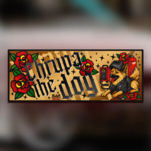 Naklejka - CHRUPA THE DOG SLAP